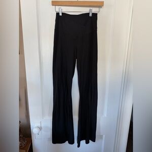 Offline by Aerie Black Crossover Flare Leggings